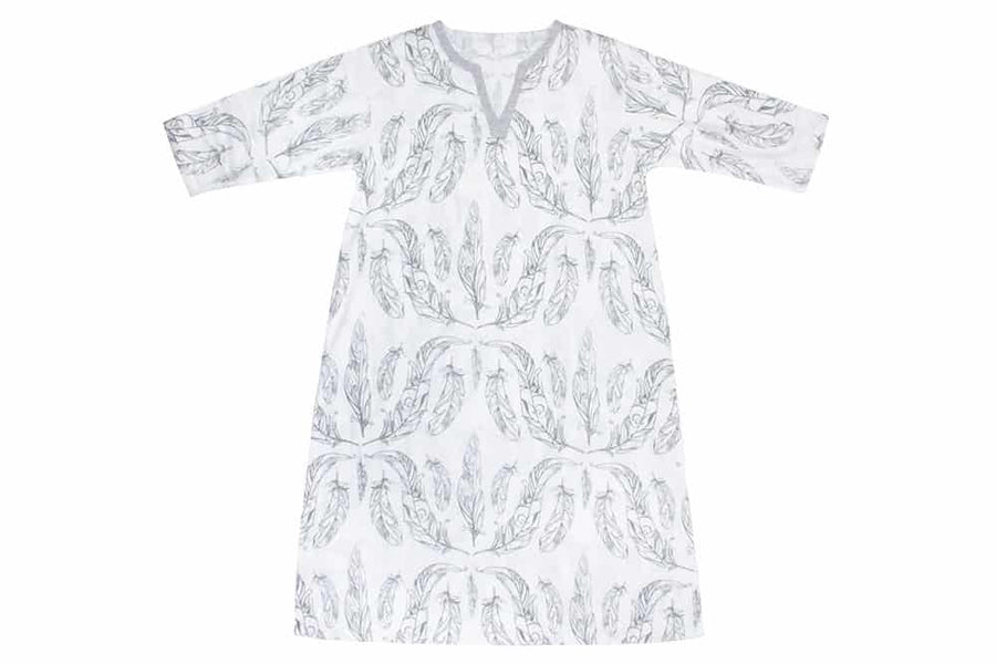 Women's Bamboo Sleeping Tunic - Feather White