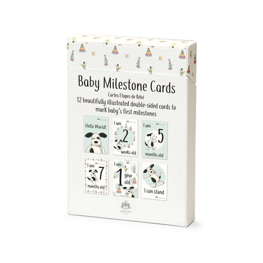 Bashful Puppy Baby's First Photo Cards - Cemarose Children's Fashion Boutique