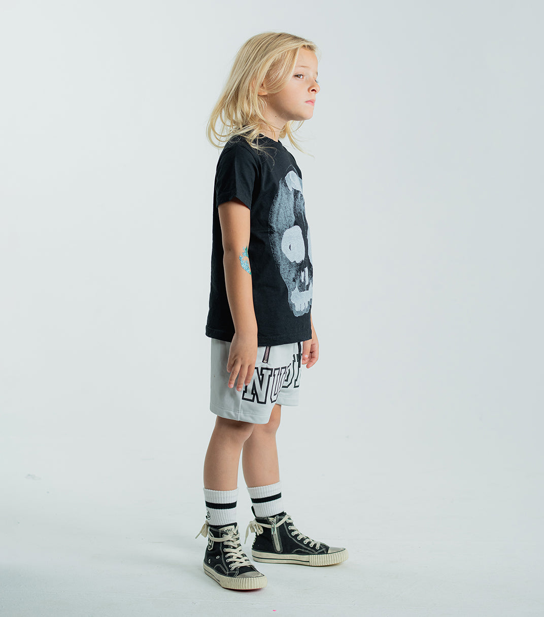 NUNUNU SHORTS - ICE GREY