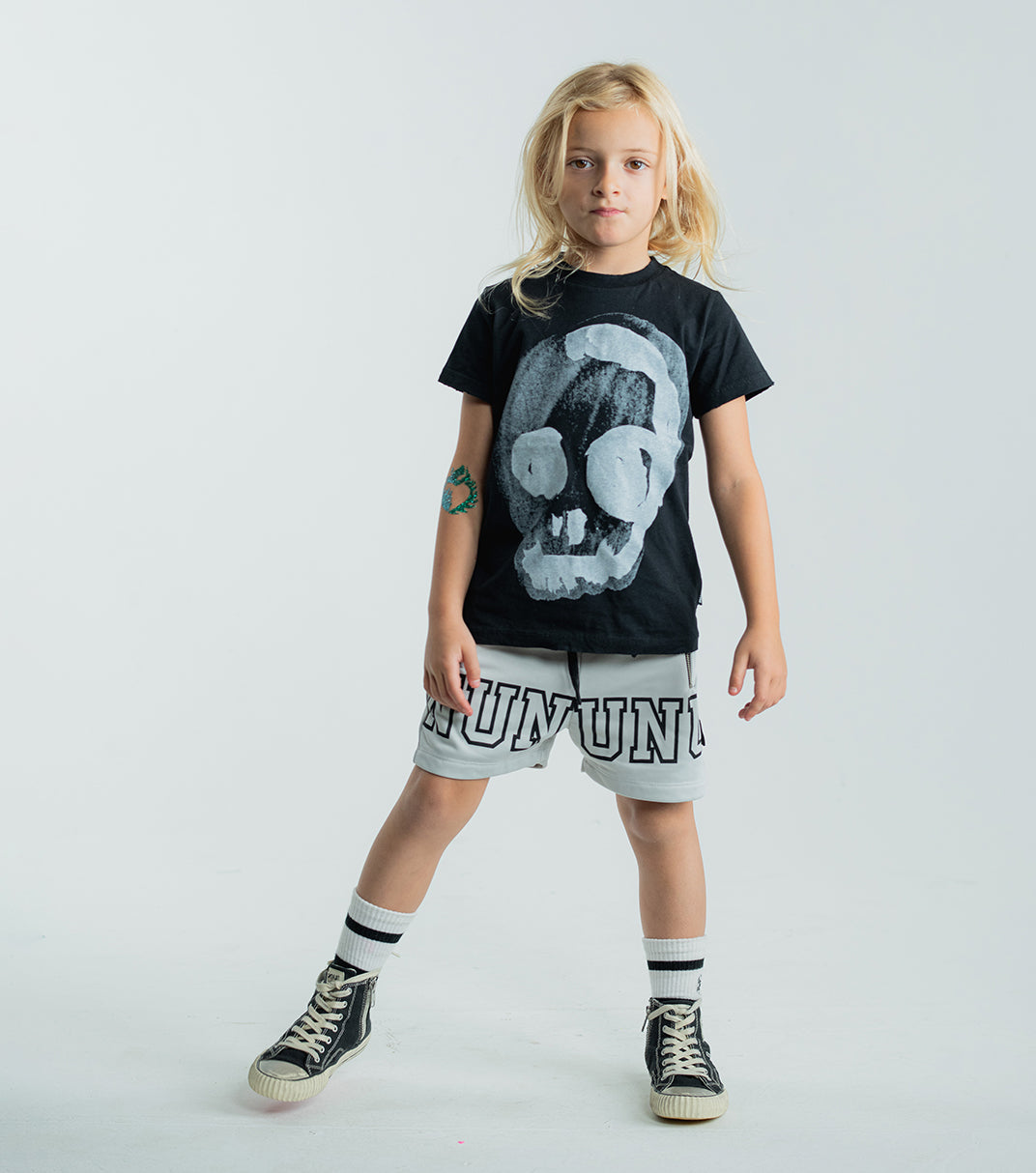 NUNUNU SHORTS - ICE GREY