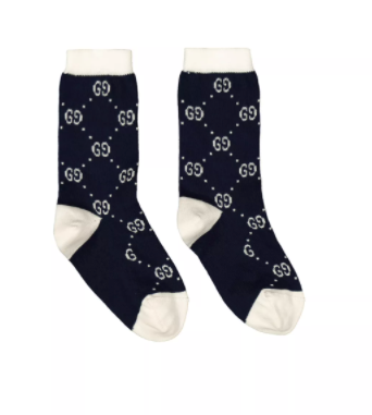 SOCKS LONG LOGGINA SOFT B 0-1-,NAVY/IVORY - Cémarose Canada
