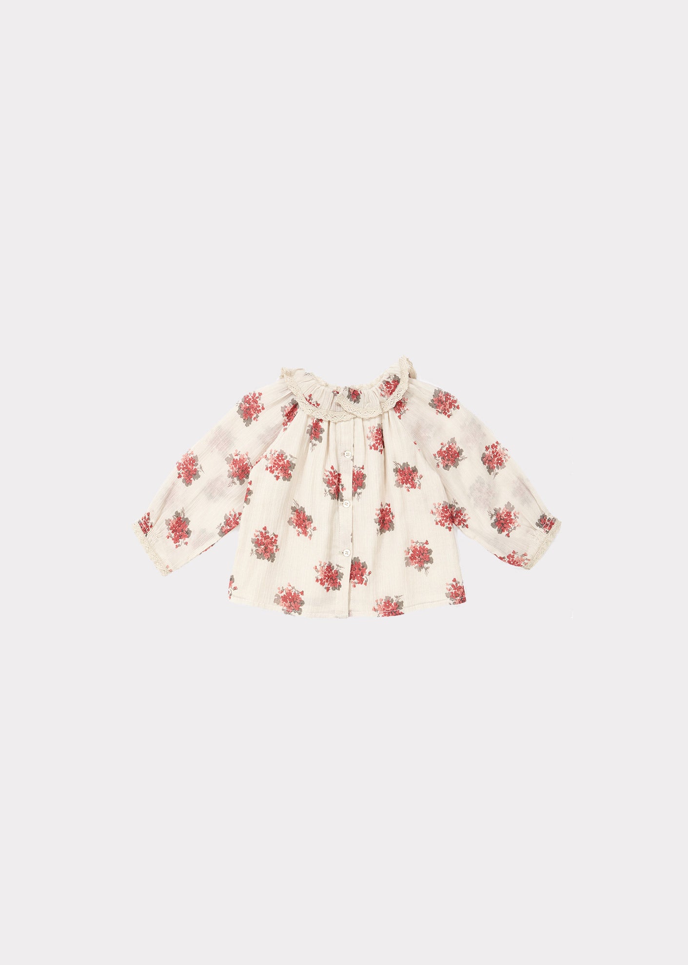 ADIKIA BABY BLOUSE, BOUQUET PRINT - Cemarose Children's Fashion Boutique