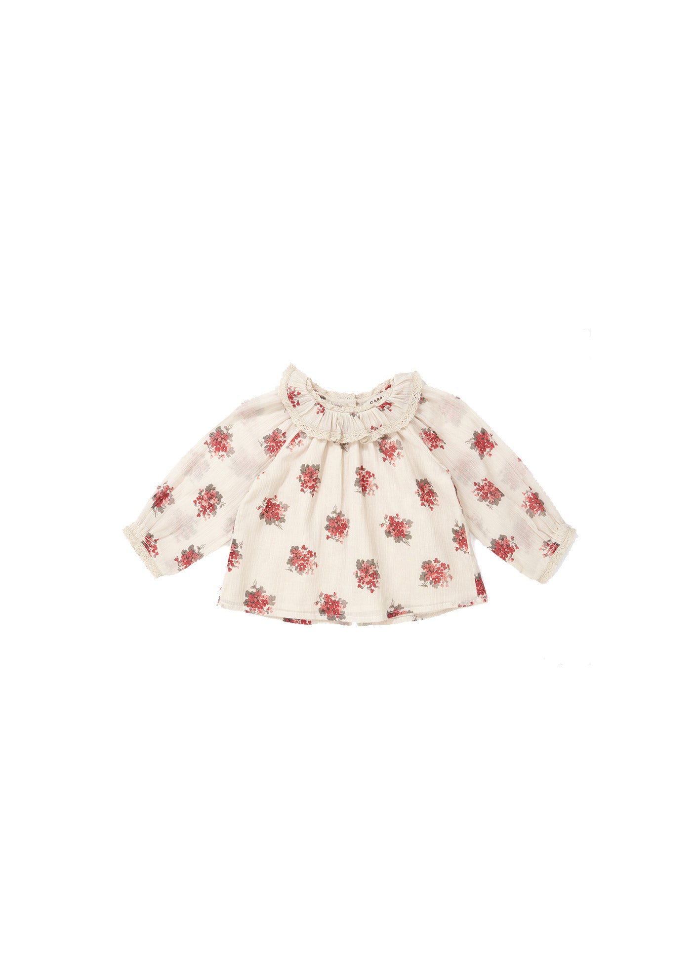 ADIKIA BABY BLOUSE, BOUQUET PRINT - Cemarose Children's Fashion Boutique