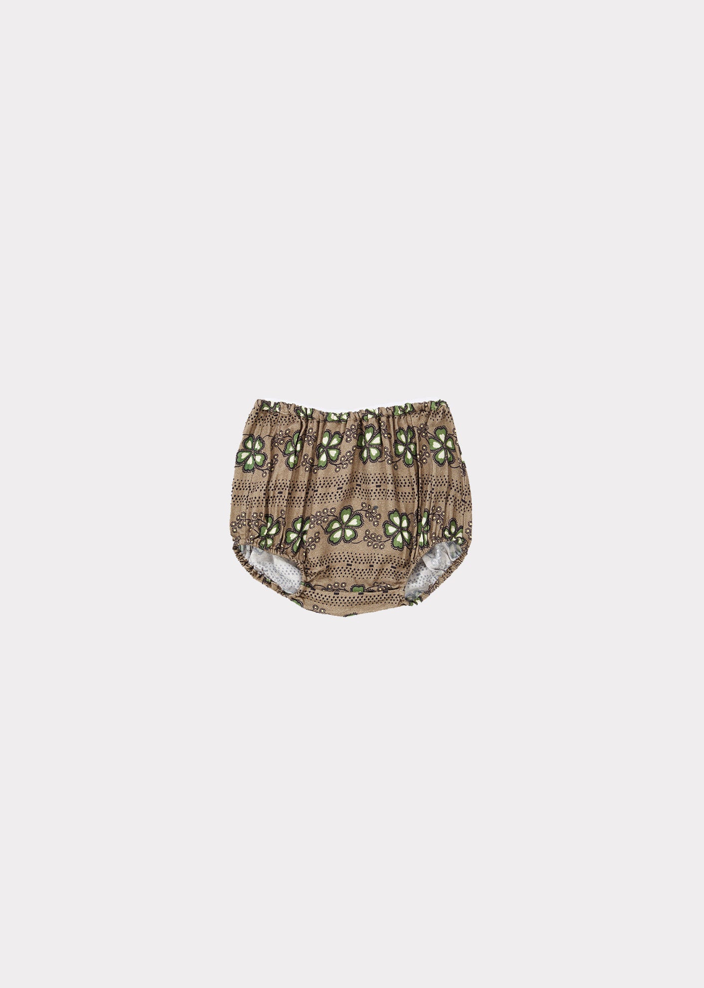 BAKIS BABY BLOOMER, POLKA FLOWER PRINT PUTTY - Cemarose Children's Fashion Boutique