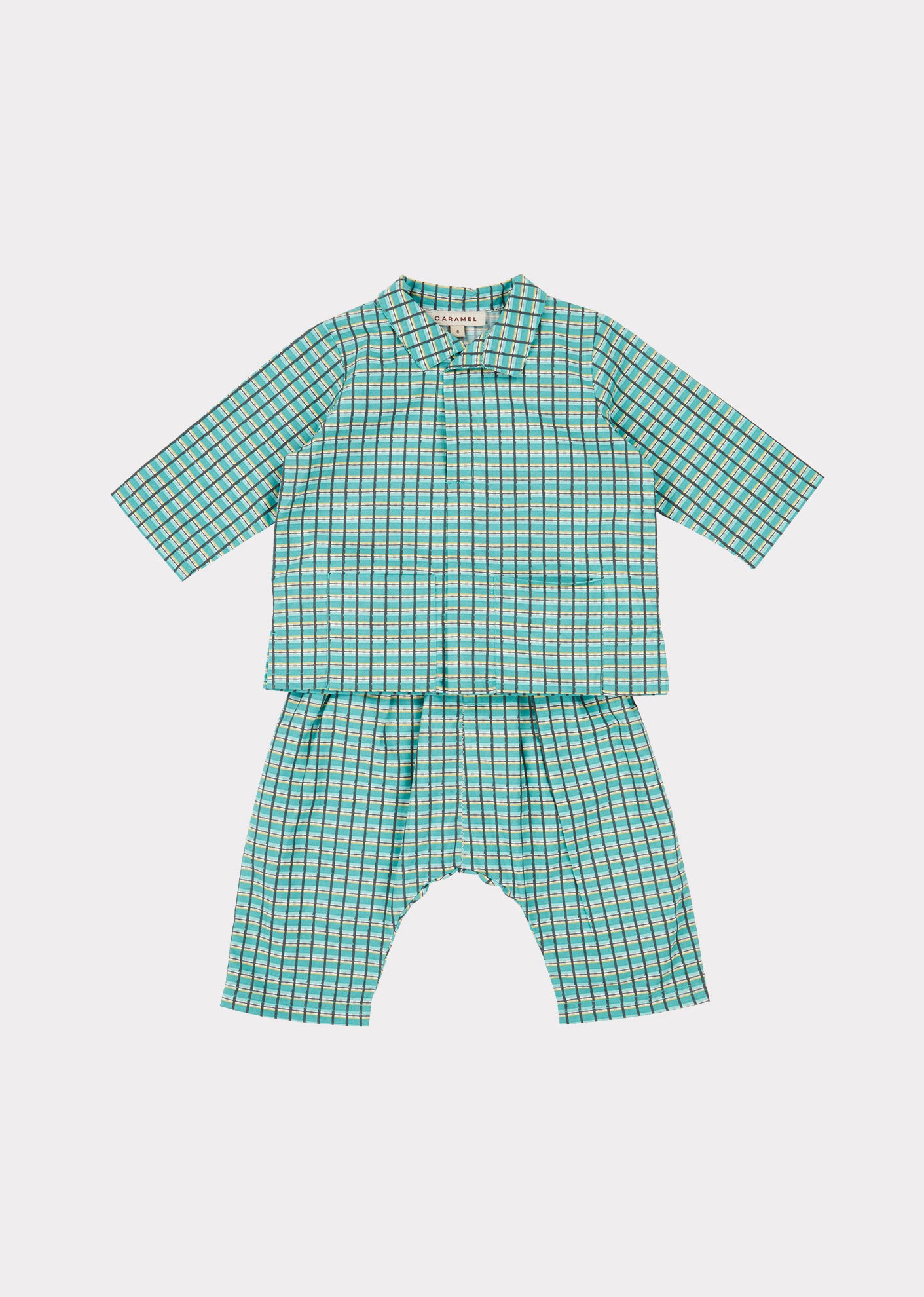HYDE PARK BABY SET, TOURMALINE PAINTED CHECK - C??marose Canada