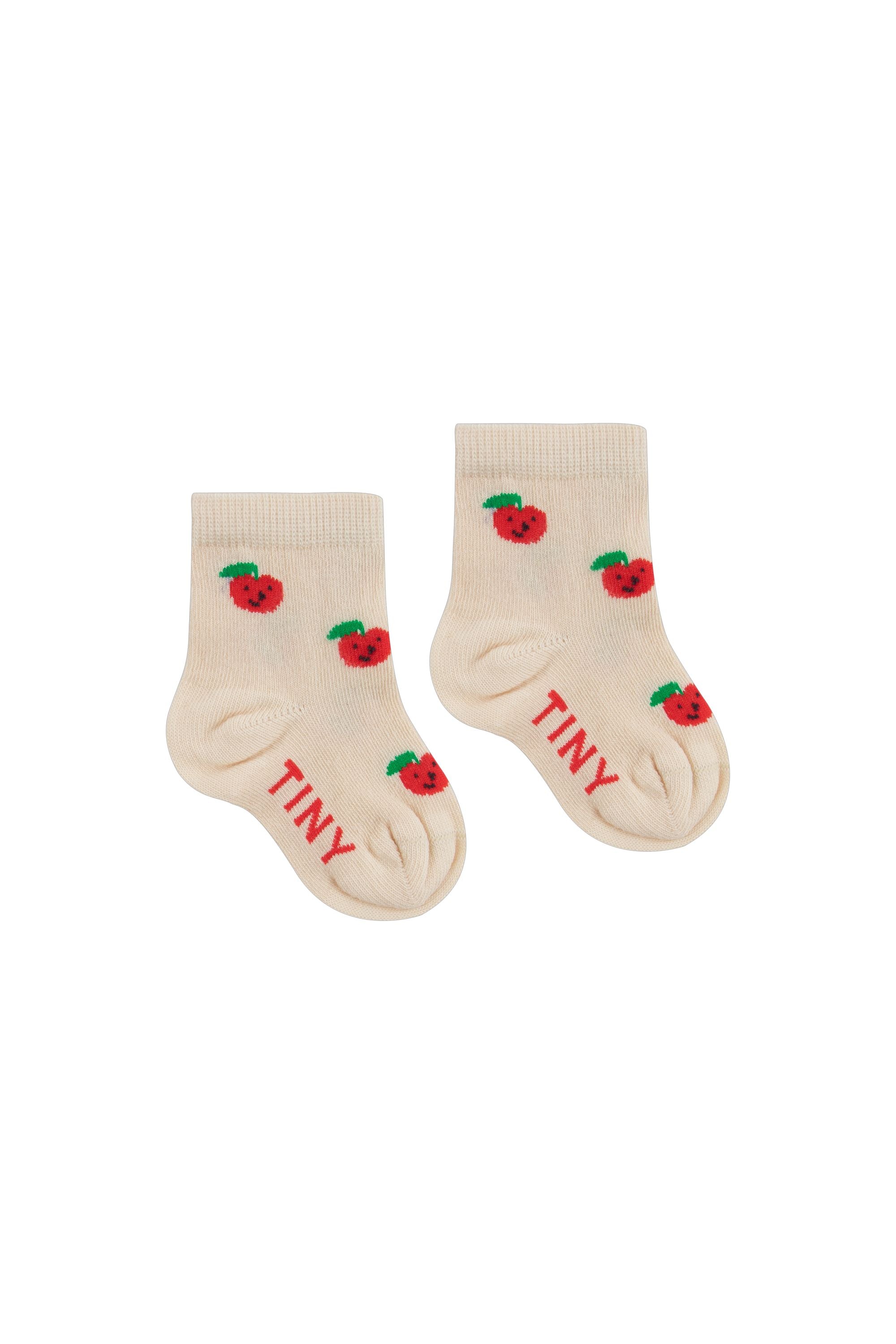 APPLES MEDIUM SOCKS *light cream*