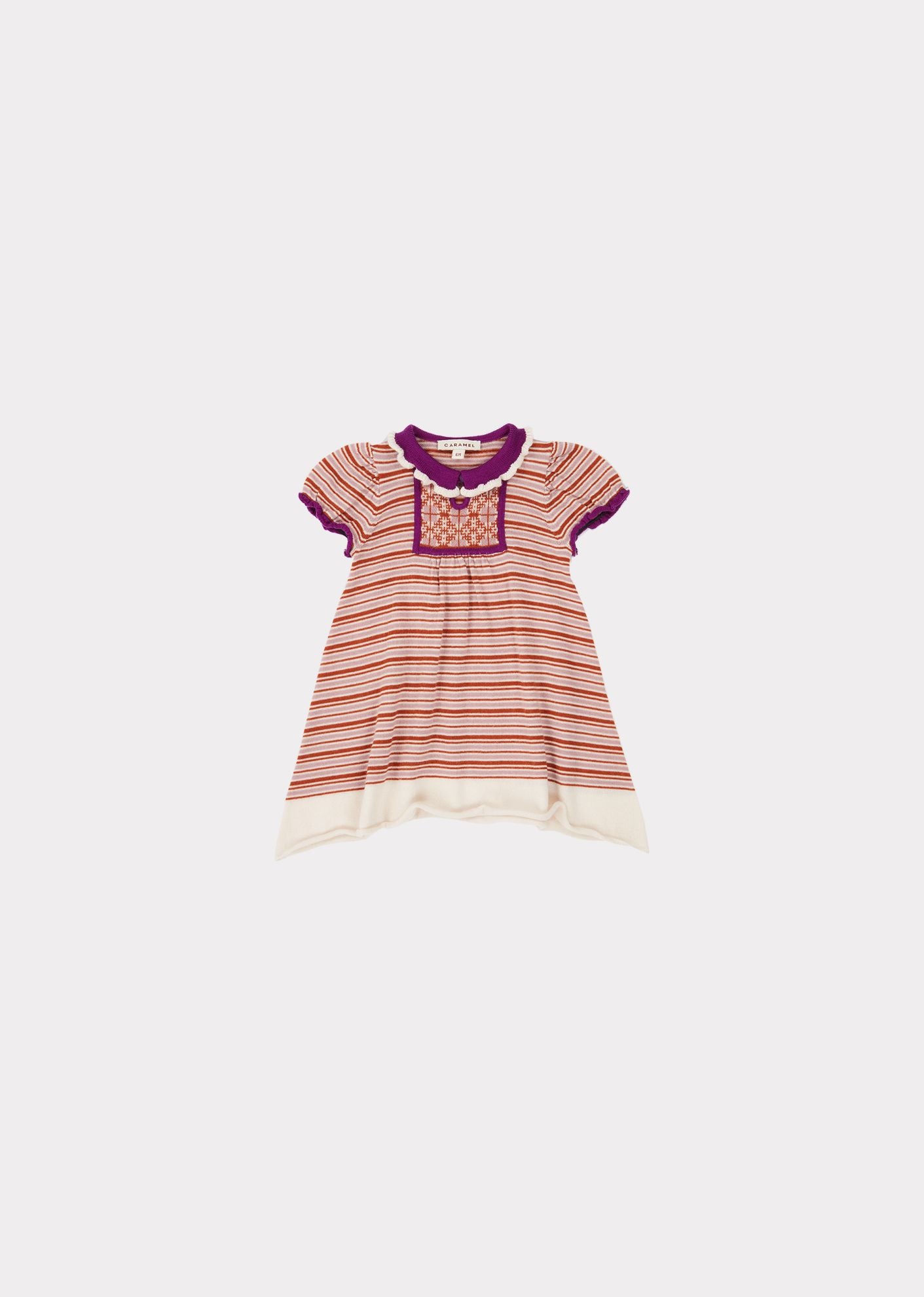 NARWHALE BABY DRESS,LAVENDER STRIPE - Cémarose Canada